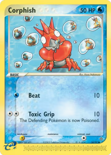 Corphish - 54/97 (54/97), EX Dragon — Pokémon card price
