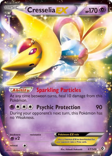 Cresselia EX (67/149), Boundaries Crossed — Pokémon card price