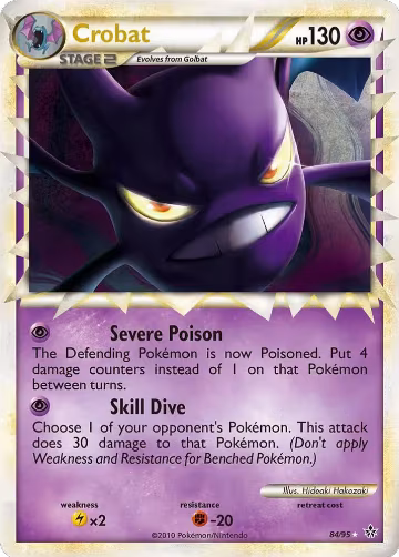 Crobat (Prime) (84/95), Unleashed — Pokémon card price