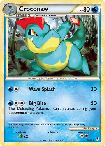 Croconaw (41/95), Call of Legends — Pokémon card price