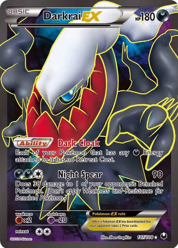 Darkrai EX (107 Full Art) (107/108) — card price