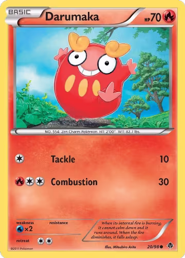 Darumaka (20/98), Emerging Powers — Pokémon card price