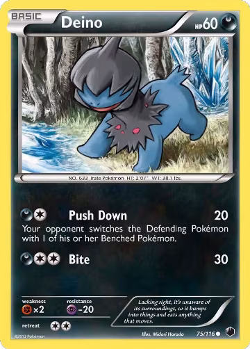 Deino (75) (75/116), Plasma Freeze — Pokémon card price