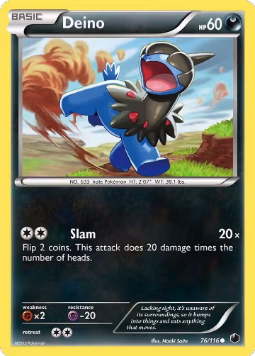 Deino (76) (76/116), Plasma Freeze — Pokémon card price