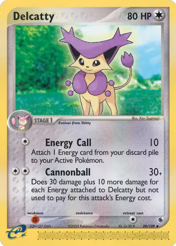 Delcatty - 29/109 (29/109), EX Ruby and Sapphire — Pokémon card price