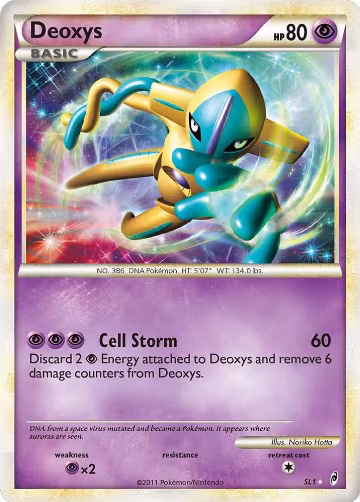 Deoxys (Shiny) (SL1), Call of Legends — Pokémon card price