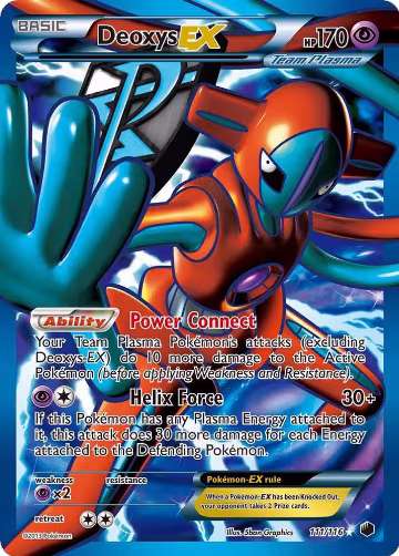 Deoxys EX (Team Plasma) (Full Art) (111/116) — card price
