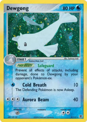 Dewgong (3/112), EX FireRed & LeafGreen — Pokémon card price