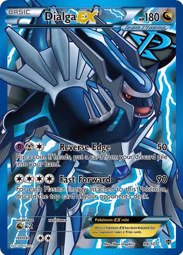Dialga EX (Team Plasma) (99 Full Art) (99/101) — card price