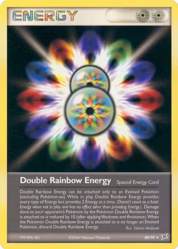 Double Rainbow Energy (88/95), EX Team Magma vs Team Aqua — Pokémon card price