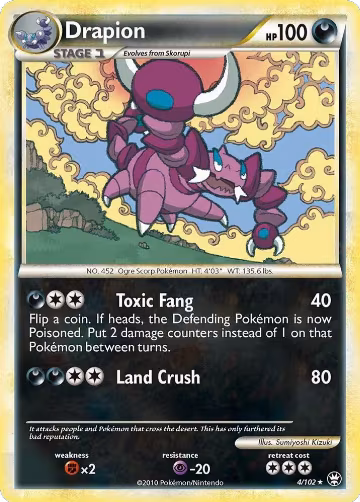 Drapion (4/102), Triumphant — Pokémon card price