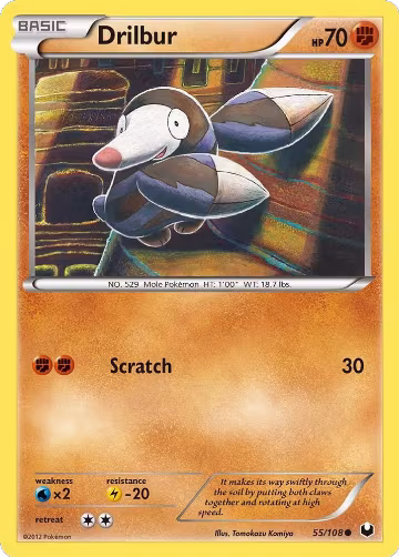 Drilbur (55/108), Dark Explorers — Pokémon card price