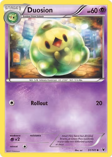 Duosion (51/101), Noble Victories — Pokémon card price