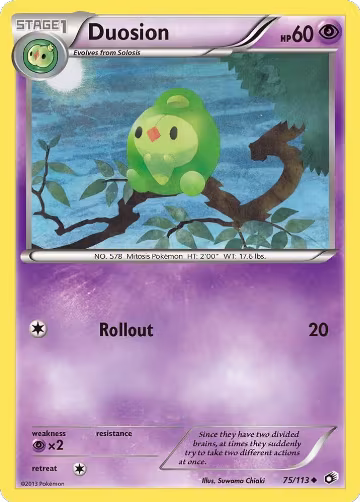 Duosion (75/113), Legendary Treasures — Pokémon card price