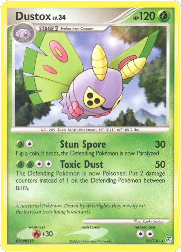 Dustox (25/130), Diamond and Pearl — Pokémon card price