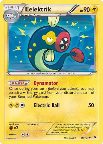 Eelektrik (40/101), Noble Victories — Pokémon card price