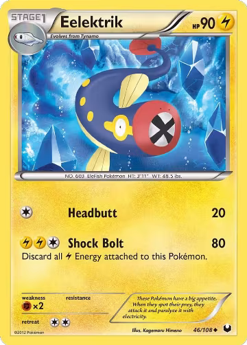 Eelektrik (46/108), Dark Explorers — Pokémon card price