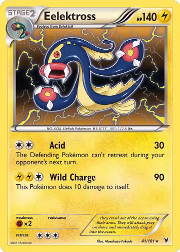 Eelektross (41/101), Noble Victories — Pokémon card price