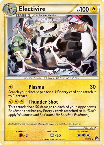 Electivire (20/102), Triumphant — Pokémon card price