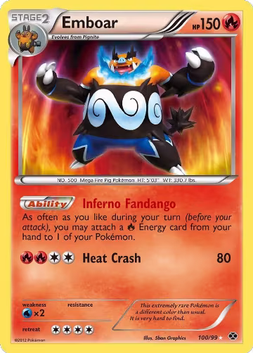 Emboar (100/99) — card price