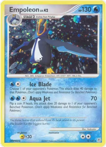Empoleon (4/130), Diamond and Pearl — Pokémon card price