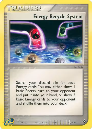 Energy Recycle System (84/97), EX Dragon — Pokémon card price