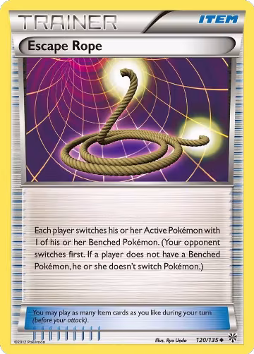 Escape Rope (120/135), Plasma Storm — Pokémon card price