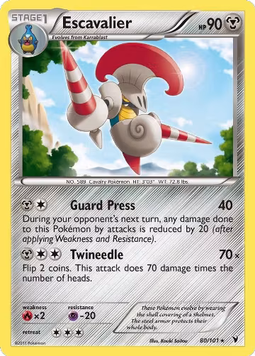 Escavalier (80/101), Noble Victories — Pokémon card price