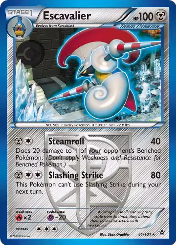 Escavalier (Team Plasma) (61/101), Plasma Blast — Pokémon card price