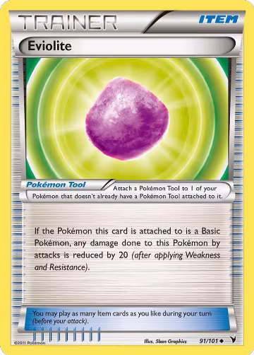 Eviolite (91/101), Noble Victories — Pokémon card price