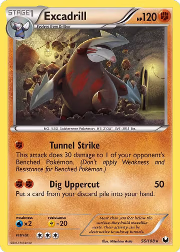 Excadrill (56) (56/108), Dark Explorers — Pokémon card price