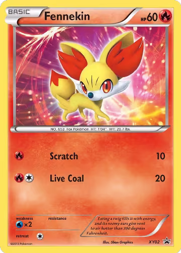 Fennekin (XY02), XY Promos — Pokémon card price