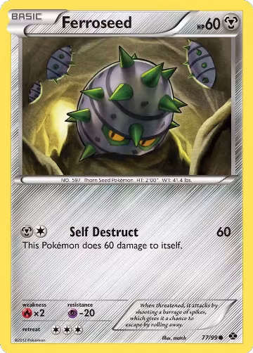 Ferroseed (77/99), Next Destinies — Pokémon card price