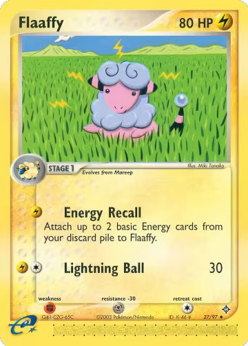 Flaaffy (27/97), EX Dragon — Pokémon card price