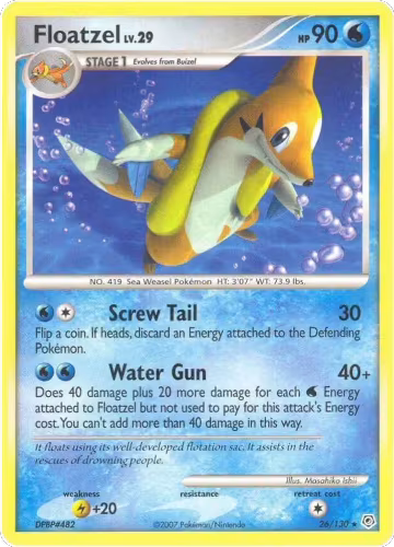 Floatzel (26/130), Diamond and Pearl — Pokémon card price