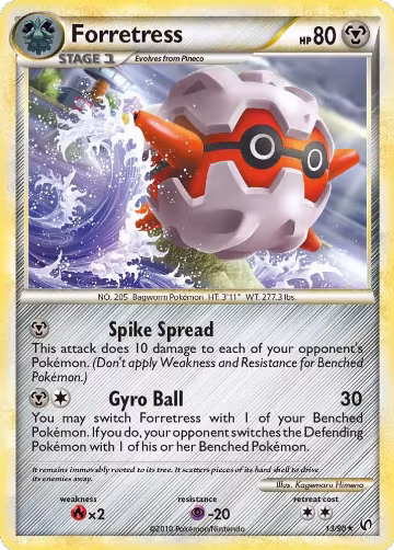 Forretress (13) (13/90), Undaunted — Pokémon card price