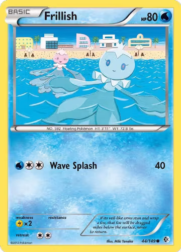Frillish (44/149), Boundaries Crossed — Pokémon card price