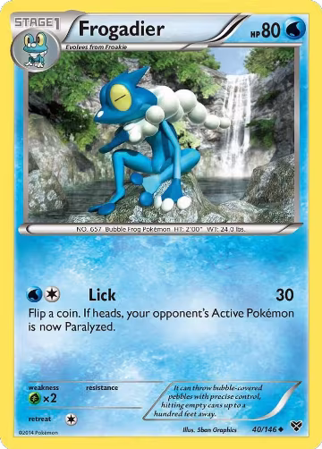 Frogadier (40/146), XY Base Set — Pokémon card price
