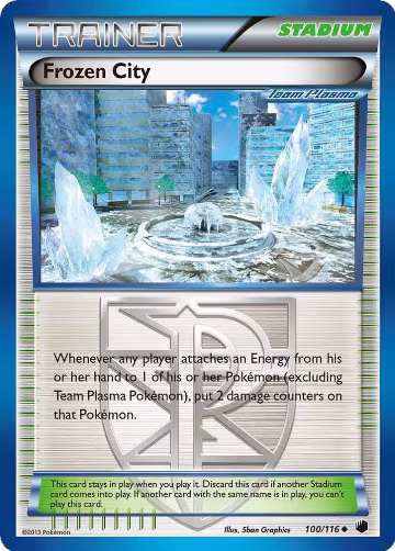Frozen City (Team Plasma) (100/116), Plasma Freeze — Pokémon card price
