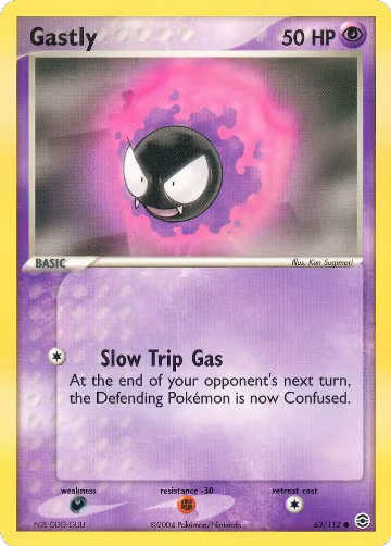 Gastly (63/112), EX FireRed & LeafGreen — Pokémon card price