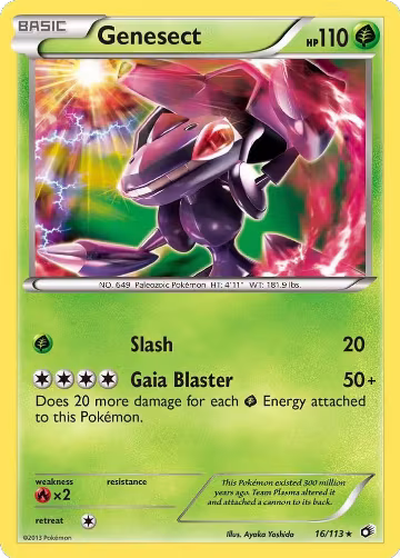 Genesect (16/113), Legendary Treasures — Pokémon card price
