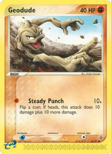 Geodude - 56/97 (56/97), EX Dragon — Pokémon card price