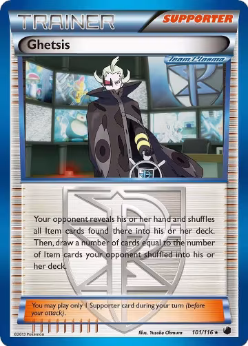 Ghetsis (Team Plasma) (101/116), Plasma Freeze — Pokémon card price