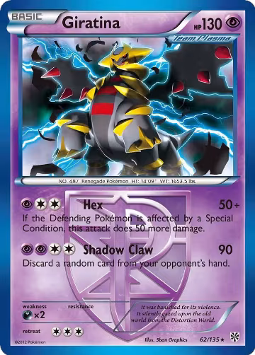 Giratina (Team Plasma) (62/135), Plasma Storm — Pokémon card price