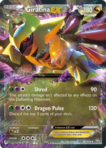 Giratina EX (92/124), Dragons Exalted — Pokémon card price