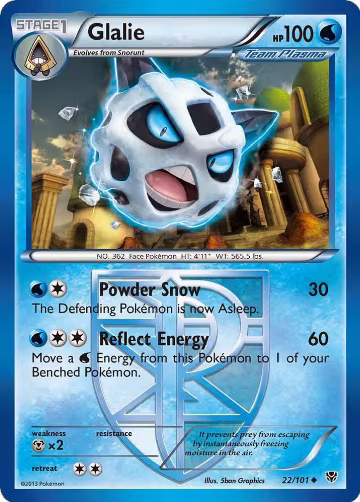 Glalie (Team Plasma) (22/101), Plasma Blast — Pokémon card price