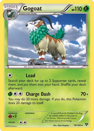 Gogoat (19/146), XY Base Set — Pokémon card price