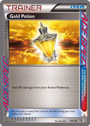 Gold Potion (140/149), Boundaries Crossed — Pokémon card price