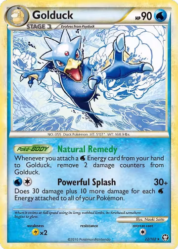 Golduck (22/102), Triumphant — Pokémon card price