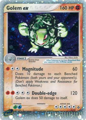 Golem ex (91/97), EX Dragon — Pokémon card price